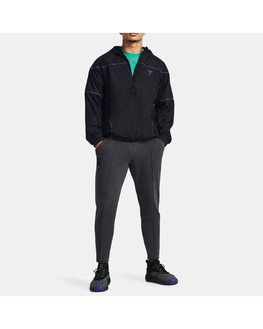 Under Armour Blue Project Rock Anorak Jacket for men