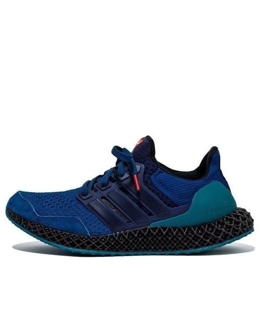 Adidas Blue Packer Shoes X Consortium Ultra 4D 'Deep' for men