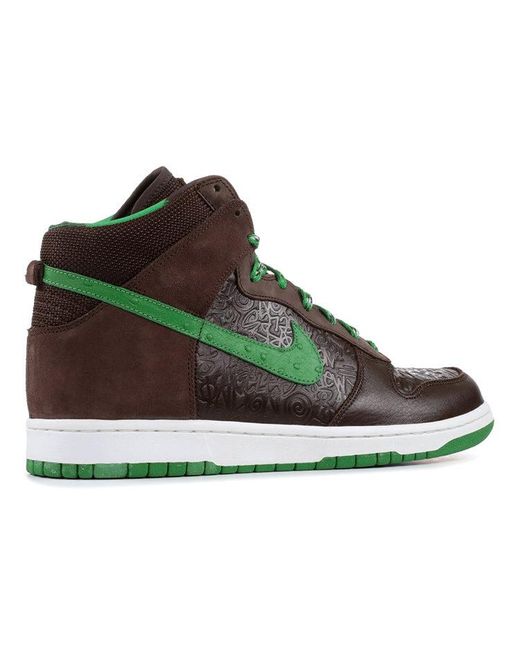 Nike Brown X Stussy Dunk High 'World Tour London' for men