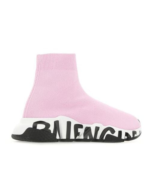 Balenciaga Pink (Wmns) Speed Trainer 'Midsole Graffiti