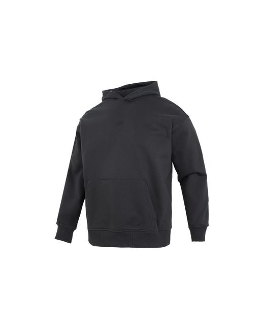 New Balance Gray Embroidery Nb Logo Hoodie for men