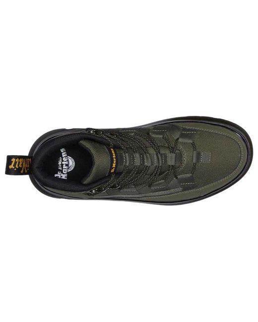 Dr. Martens Green Boury Leather Casual Boots 'Khaki'