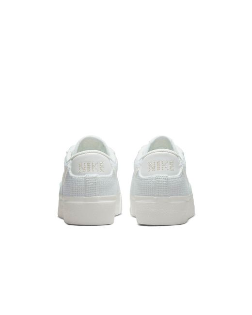 Nike White (Wmns) Blazer Low Platform Essential 'Summit Woven'