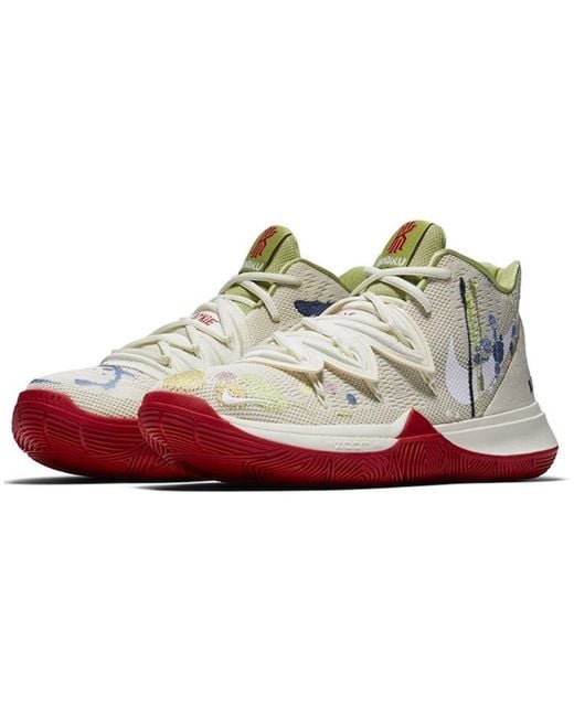 Nike White Bandulu X Kyrie 5 Ep 'Embroidered Splatters' for men