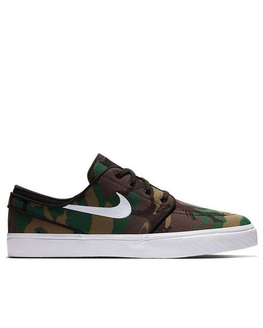 Nike Brown Zoom Stefan Janoski Cnvs 'Camo' for men