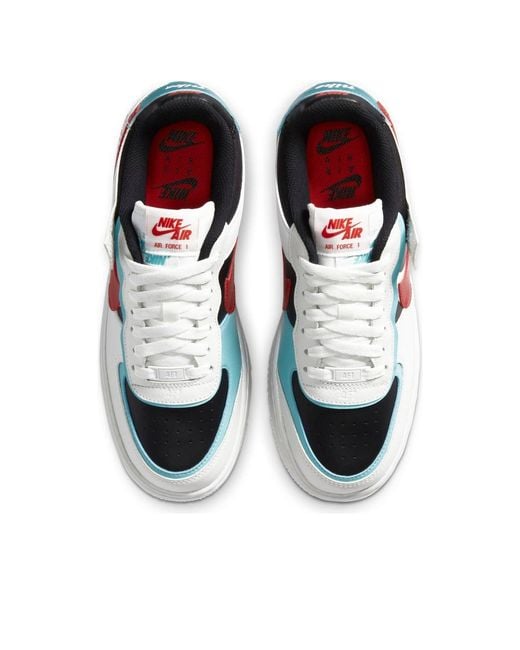 Nike White (Wmns) Air Force 1 Shadow Bleached Aqua'