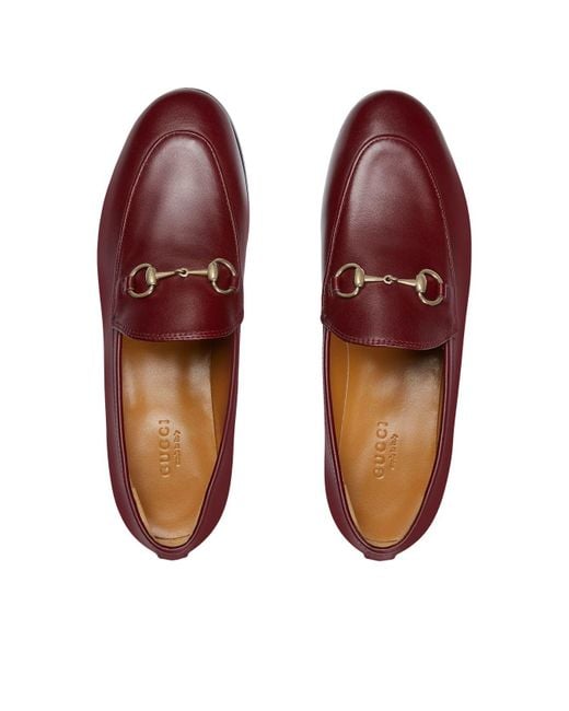 Gucci Red (Wmns) Jordaan Loafers 'Rosso Ancora'