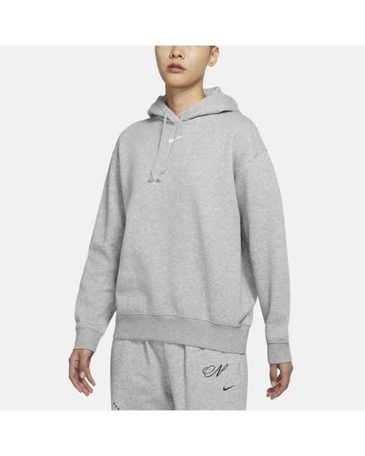 Nike Gray (Wmns) Sportswear Collection Fleece Hoodie