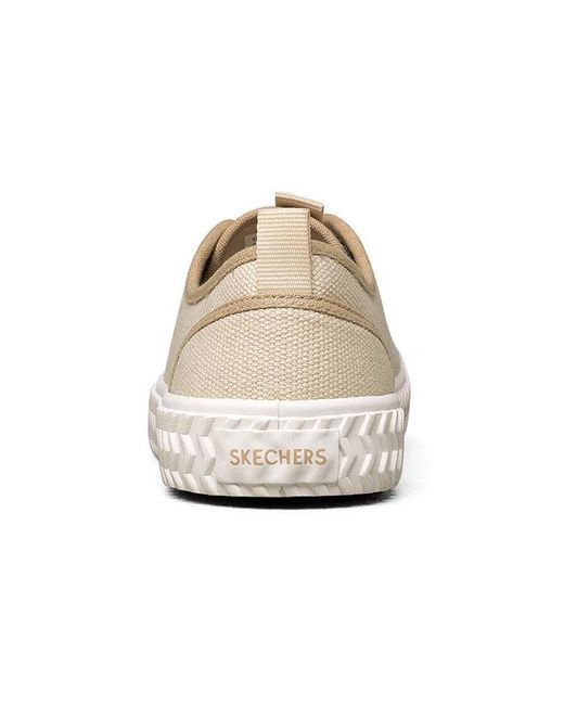 Skechers Natural (Wmns) Street Trax Low-Top Canvas Shoes