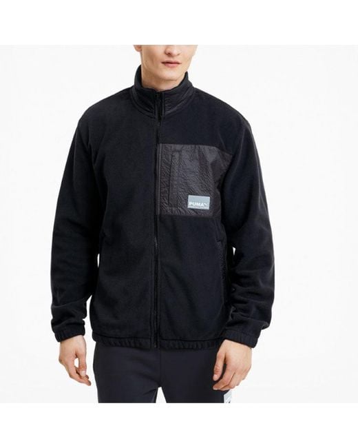 PUMA Black Avenir Track Jacket for men