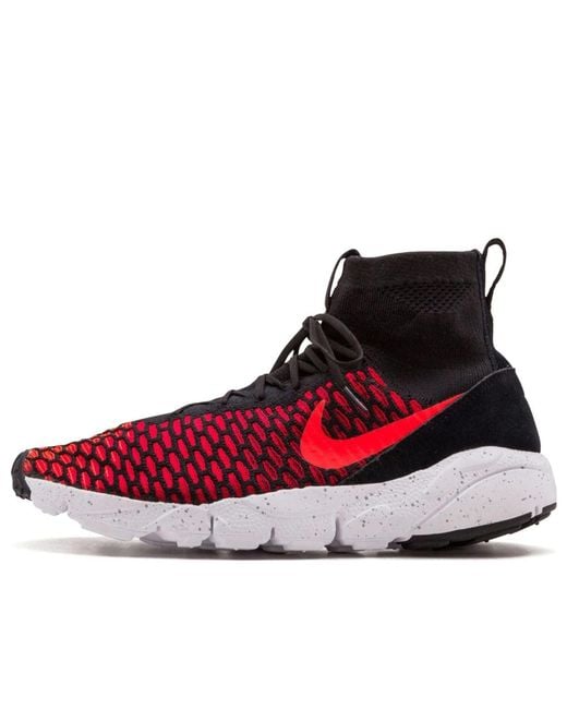 Nike Red Air Footscape Magista Flyknit Gym' for men