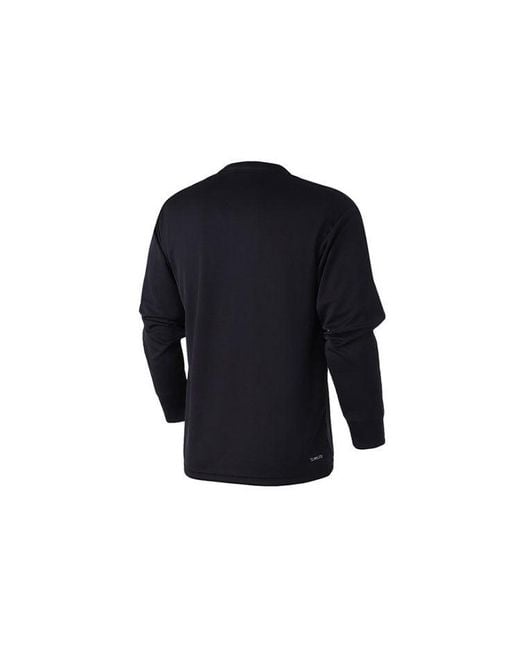 Adidas Blue Printing Logo Round Neck Long Sleeves for men