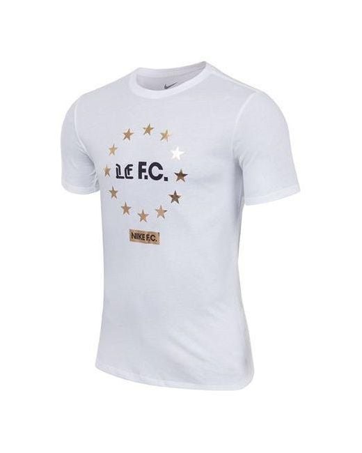 Nike White Alphabet Printing Sports Round Neck Pullover Short Sleeve T-Shirt for men