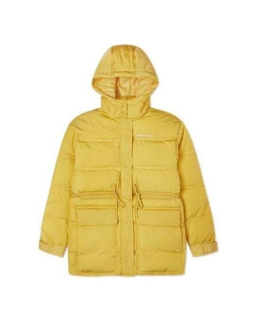 Converse Yellow (Wmns) Cargo Hooded Down Jacket
