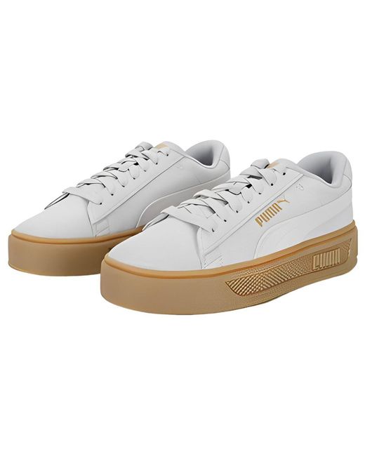 PUMA White (Wmns) Smash Platform V3 Sd