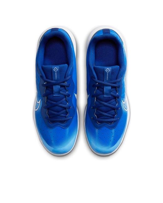 Nike Blue Alpha Huarache Varsity 4 Low 'Hyper Royal' for men