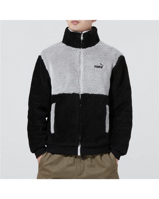 PUMA Black Sherpa Jacket for men