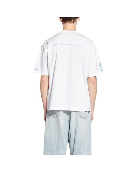 Balenciaga White X Wfp T-Shirt Medium Fit for men