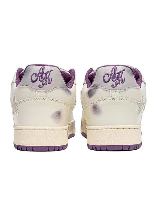 KAALIXTO White Skateboarding Mid 'Help Stars' for men