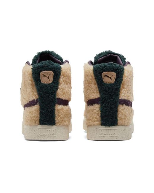 PUMA Blue Basket Mid Vintage 'Sherpa' for men