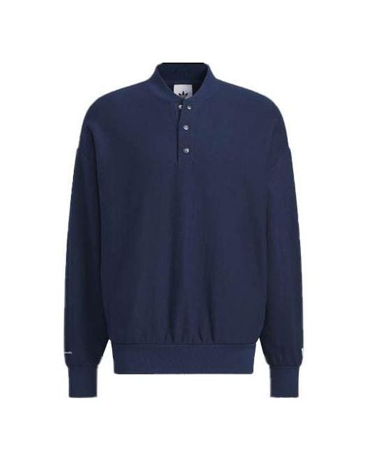 Adidas Blue Originals X Notitle Crew Sweatshirt for men