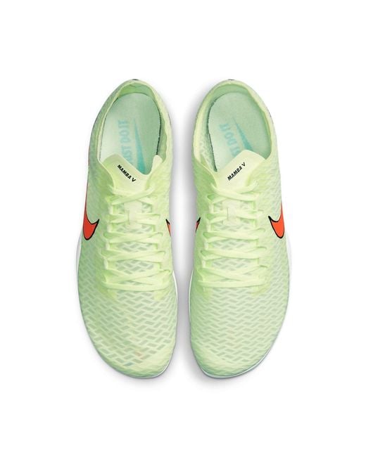 Nike Green Zoom Mamba 5 'Barely Volt Hyper' for men