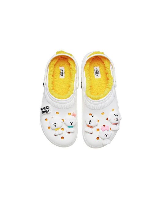 CROCSTM White Neverx Classic Cozy Stay Warm Sports Slippers for men