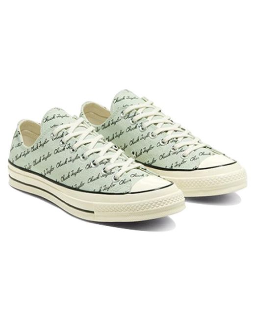 Converse White Chuck 70 Low 'Scripted Signature Print for men