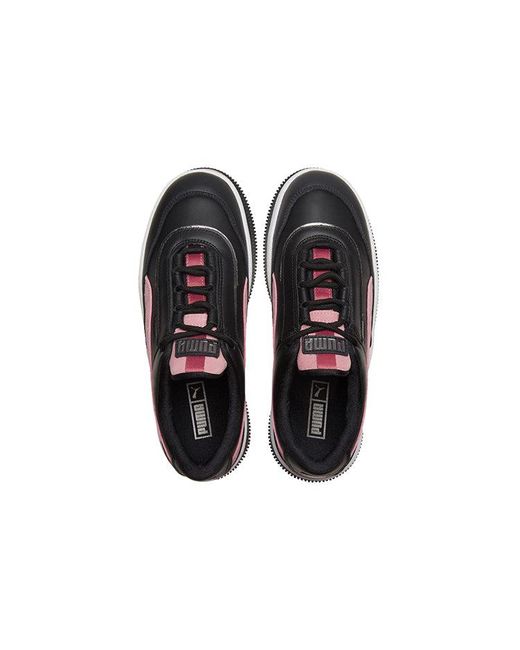 PUMA Red (Wmns) Deva Mixed Metallic/ Casual Platform Sneakers