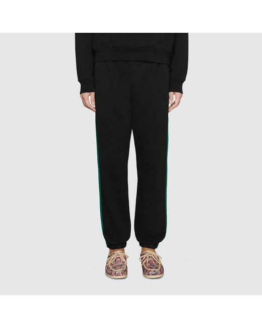 Gucci Black X The North Face Crossover Ss21 Webbing Printing Cotton Sports Pants/Trousers/Joggers