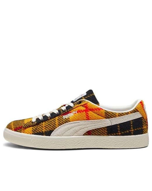 PUMA Brown X Harris Tweed Suede Vintage 'Tartan' for men