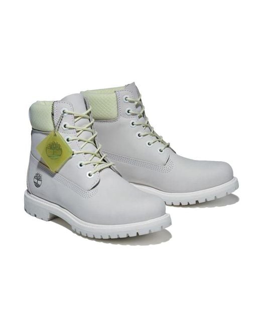Timberland Gray (Wmns) Premium 6 Inch Waterproof Boot 'Bright Waterbuck'