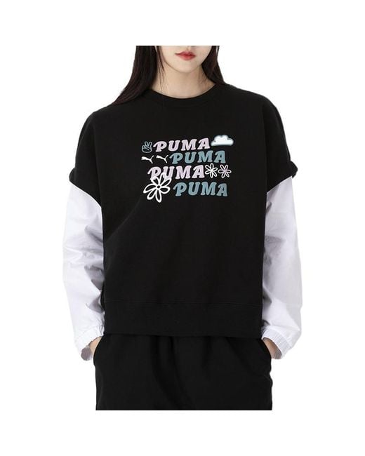 PUMA Black (Wmns) 2-Fer Graphic Vest Top Logo