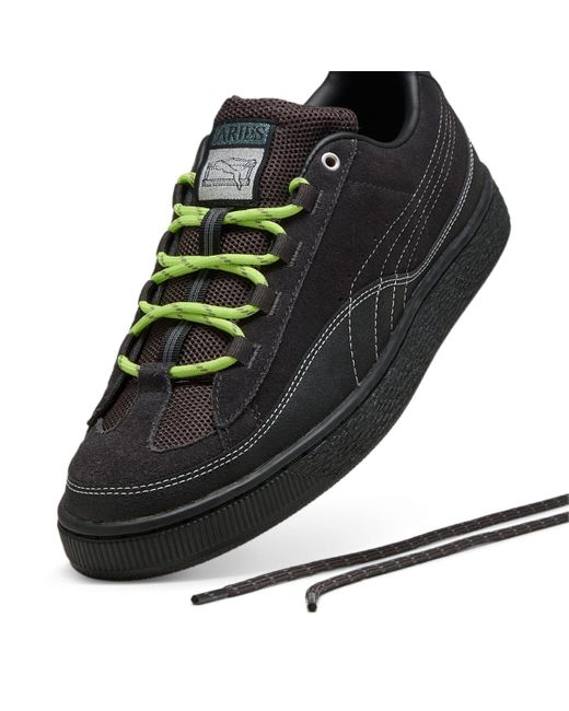 PUMA Black X Aries Suede Hp 'Flat Dark' for men