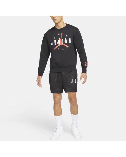 Nike Blue Athleisure Casual Sports Round Neck Pullover for men
