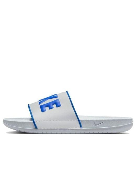 nike offcourt slide blue