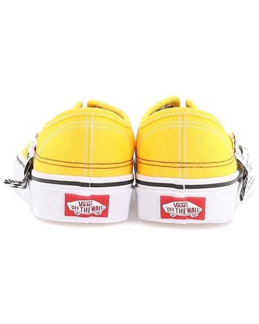 Vans Yellow Diy Authentic Hc Skate Sneakers Low Shoes for men