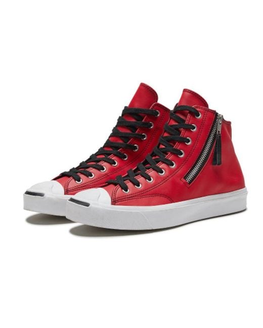 Converse Red Jack Purcell Zip for men