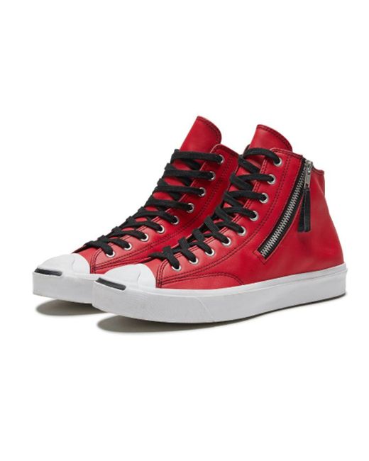 Converse Red Jack Purcell Zip for men