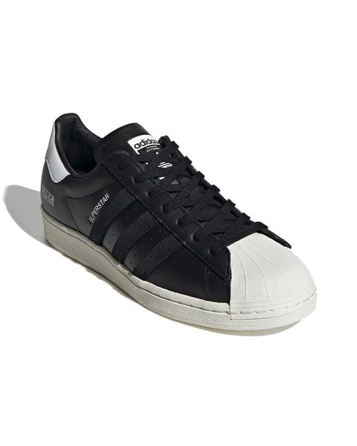 Adidas Black Superstar 'Size Tag for men