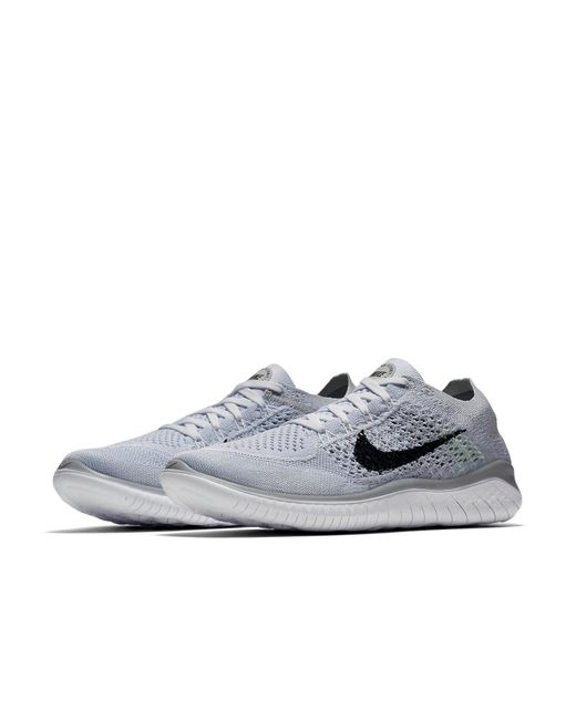 Nike Gray (Wmns) Free Rn Flyknit 2018 Platinum'