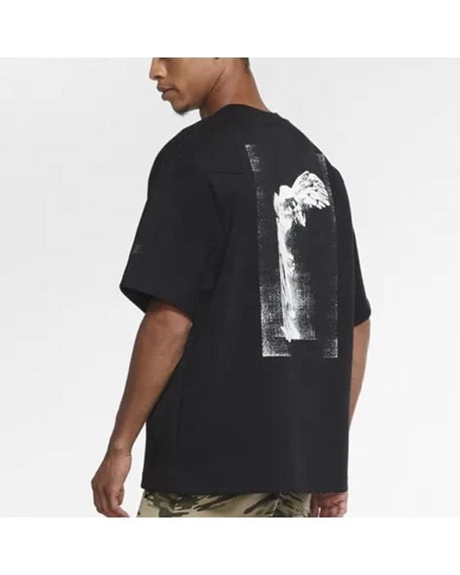 Nike Black Sportswear Nsw Tech Fleece Short Sleeve for men