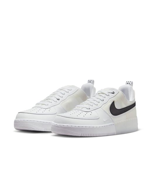 Nike White Air Force 1 Low React for men