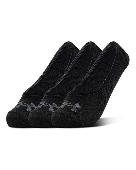 Under Armour Black Essential Lolo Liner Socks (3 Pack)