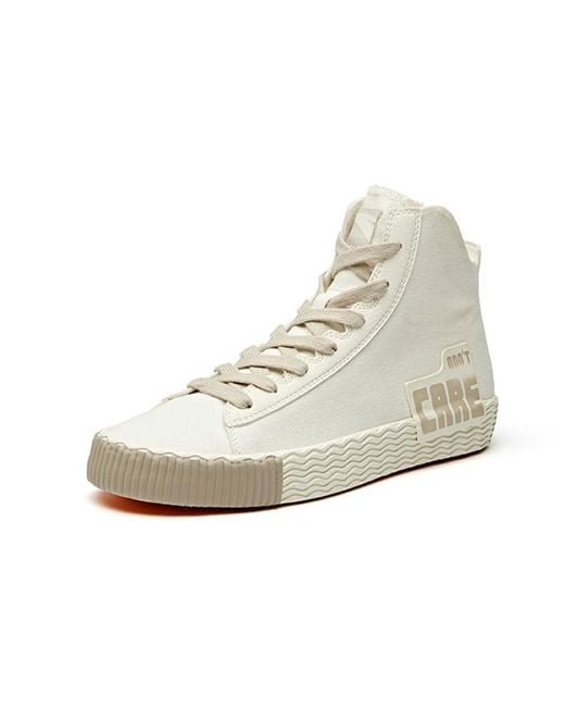 Anta White (Wmns) Life Series Sneakers Canvas High Tan'