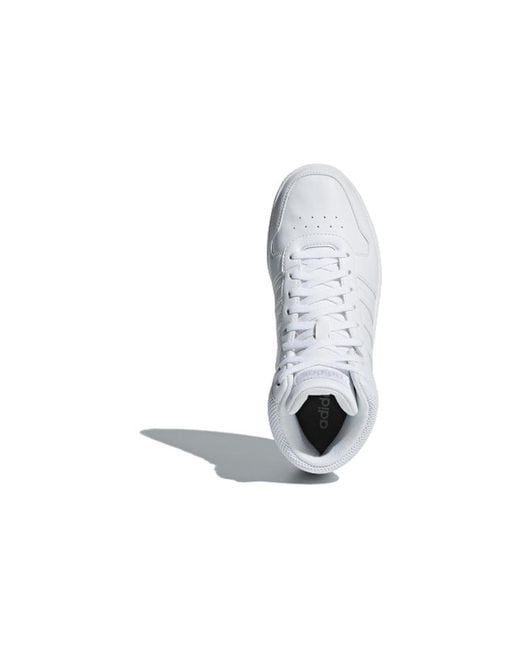 Adidas White (Wmns) Hoops 2.0 Mid