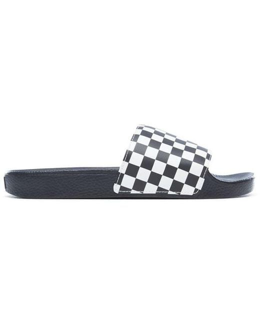 Vans Blue Slide-On 'Checkerboard' for men