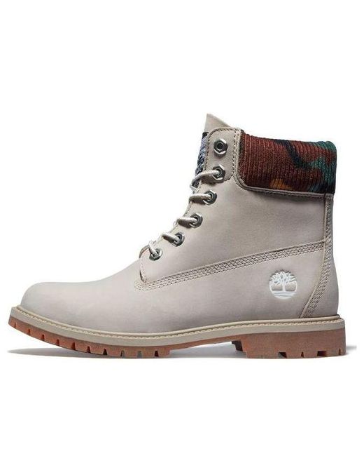 Timberland Gray Heritage 6 Inch Waterproof Boots