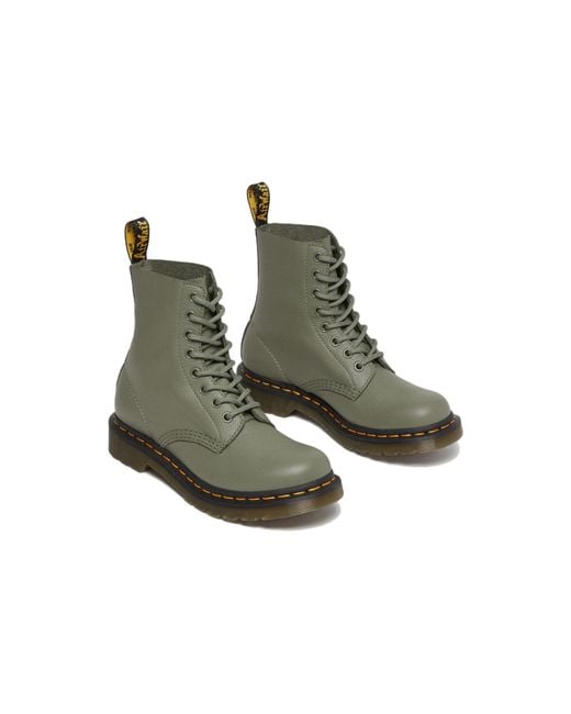 Dr. Martens Green (Wmns) 1460 Pascal Virginia Leather Boots 'Khaki'