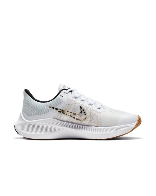 Nike White (Wmns) Air Zoom Winflo 8 Premium Leopard'